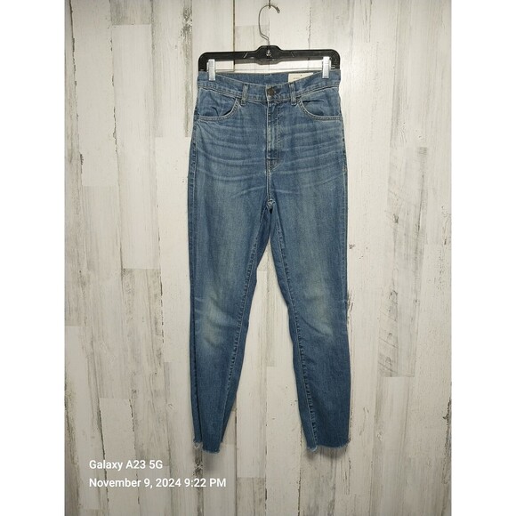 imogene + willie Denim - Imogene & Willie Elizabeth High Rise Skinny Jeans Raw Hem Women’s Sz 28
